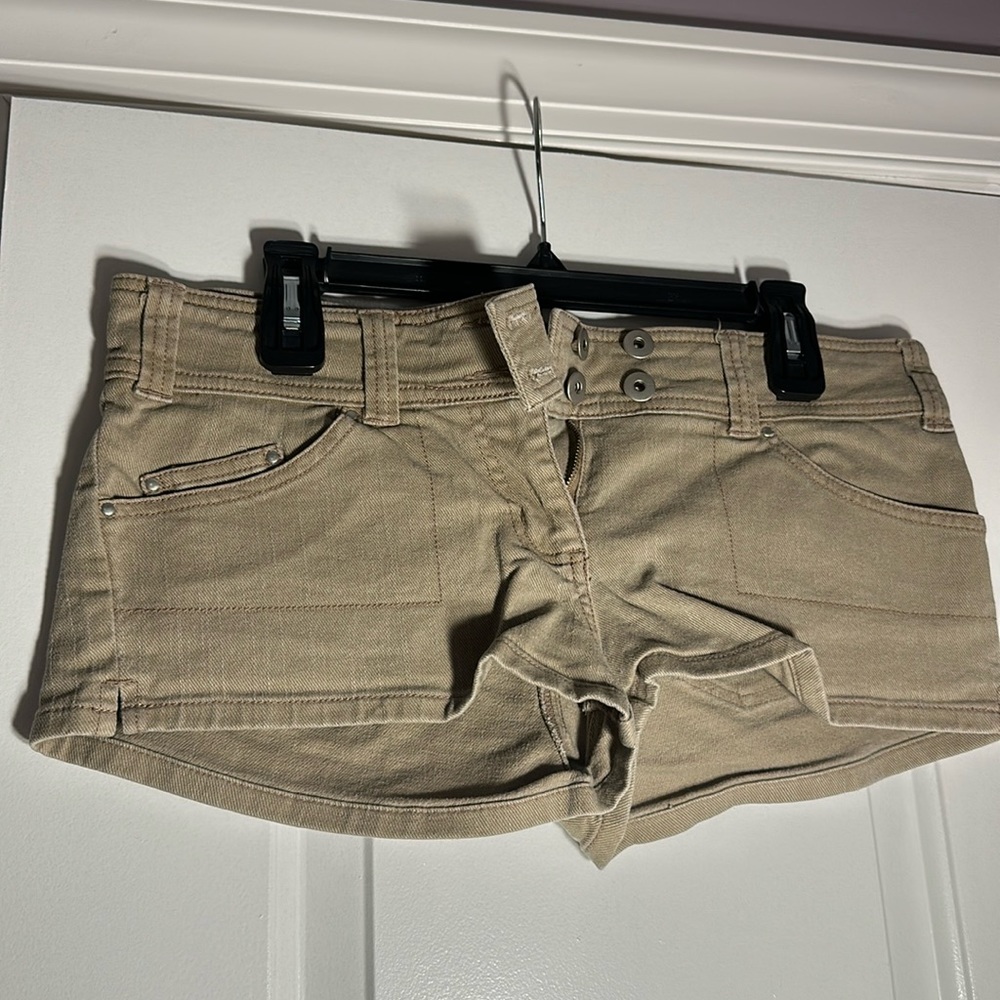 Forever 21 kaki jean shorts